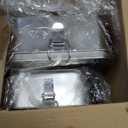 Umigy 3 Pcs Stainless Steel Food Containers 1200/1400/2400ml Metal Bento Lunch Box Stainless Steel Food Storage Containers, Lockable Clips to Leak Proof, Reusable Dishwasher Snack Boxes for Work