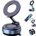 Faatchoi Vacuum Magnetic Phone Holder - 360 Adjustable Magsafe Car Mount, Foldable Car Phone Holder with Strong Suction Cup Mount, Universal Fit for All Smartphones.