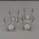 Shot Glasses Measuring Cup Set 4PACK Espresso Shot Glasses Liquid Heavy Glass 26-Incremental Measurement 1 OZ, 2 TBS, 6 TSP, 30 ML Kitchen Tools (Black)