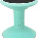 Storex Wiggle Stool Active Flexible Seating for Classroom and Home Study, Adjustable 12-18 Inch Height, Teal (00306U01C)