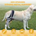 Dog Knee Brace for Torn ACL Hind Leg, Adjustable Dog Leg Braces Rear Leg or Front Legs with Cruciate Ligament Injuries, Warm Joint Pain Relief CCL Brace for Pets Knee Support Universal Four Legs, XL (Navy black)