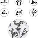 3 x Positions Sex Game Sex Dice, Valentines Day Gifts for Her Him Boyfriend Girlfriend, Valentines Adult SEX Dice Board Game, 6th 10th 11th Anniversary Giifts for Him, Bedroom Games for Couples Date Night