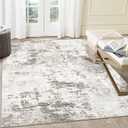 ROYHOME Living Room 8x10 Washable Modern Abstract Rug Faux Wool Accent Ultra Soft Non Slip Non Shedding Accent Rug for Bedroom Dining Room Office Home, Taupe/Beige