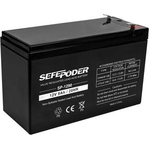 SEFEPODER 12V 9Ah Rechargeable Sealed Lead Acid Battery (F2 Terminals)