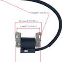 YAMAKATO 591459 492341 Lg492341 Ignition Coil for Briggs and Stratton Toro MTD Craftsman Cub Cadet Engine Lawn Mower Riding Tractor Armature Magneto OEM Pack of 1