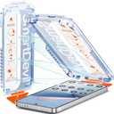 SMARTDEVIL [3 Pack for Samsung Galaxy S25 Screen Protector, Finger Print Reader Compatible, Fast & Easy Installation, Clear 9H Tempered Glass Film, Alignment Frame [Dust-Free & Bubble-Free]