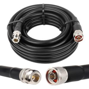 XRDS -RF KMR400 N Male to N Female Cable 25FT, 50 ohm KMR400 Low Loss Type N Female to Type N Male Extension Cable for WiFi/Ham Radio Antenna, Signal Booster, Router, Amplifier