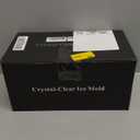 Clear Ice Cube Tray for Whiskey: FDDBI 2Inch Clear Ice Cube Maker - Silicone Large Ice Cube Tray - Square Ice Tray for Bourbon Old Fashioned Whisky