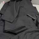 COOFANDY Men Suits Classic Fit 2 Piece Suit Set One Button Casual Blazer Wedding Bussiness Suit Separates,4X-Large, Black