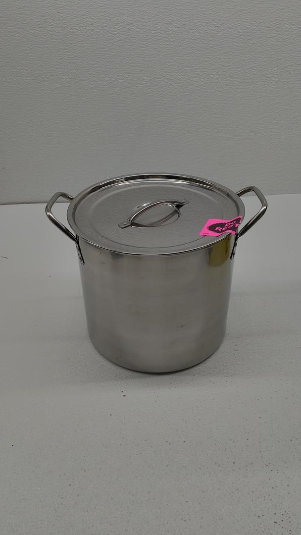 3 Gallon Stainless Steel Stock Pot with Lid, 10"x9"
