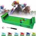 Horse Racing Game Electronic, Horse Racing Table Game with 6-Horse, Desktop Derby Horse Race Board Game for Adults Party Games(Screwdriver and Dice Attached)