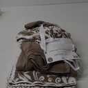 Modern Threads Trefoil Filigree 6-Piece 100% Cotton Towel Set  Reversible Yarn Dyed Jacquard  Includes 2 Bath Towels, 2 Hand Towels, 2 Washcloths  Absorbent, Quick Dry, Soft & Durable  Mocha Brown (Medium)