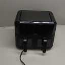 CHEFMAN 6 Quart Dual Basket Air Fryer Oven with Easy View Windows, Sync Finish, Hi-Fry, Auto Shutoff, 2 Independent 3Qt Nonstick Dishwasher Safe Frying Baskets, Digital Double Air Fryer - Black