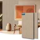 AKUMAX 2 Pack Large Acoustic Panels- 96x24Inches 3D Wall Panels Wood Wall, Decorative Peel Soundproof Wall Panels (Classic Oak)