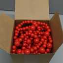 Giegxin 1 Pcs 32.8 Feet Christmas Wooden Bead Garland Xmas Tree Beads Garland Rustic Wood Beaded Decor for Christmas Holiday Rustic Home Farmhouse Decoration (Red)