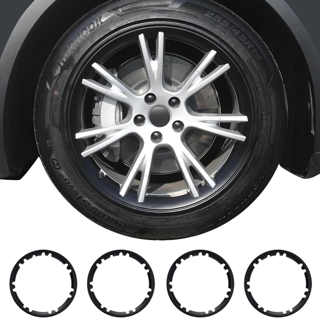 Wheel Rim Protector for Tesla Model Y Gemini 19 inch Apollo Wheels 2020-2024 Model Y Accessories All-in-one Car Tire Trim Rings Rim Case Hubcaps Wheel Cover