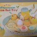 Tea Sets for Toddlers 3-5 Girl Birthday Gift 3 Year Old Princess Party Wooden Play Food Toy Sets for Kids Kitchen Accessories Age 3 4 5 6 Wood Educational Toys, child-size