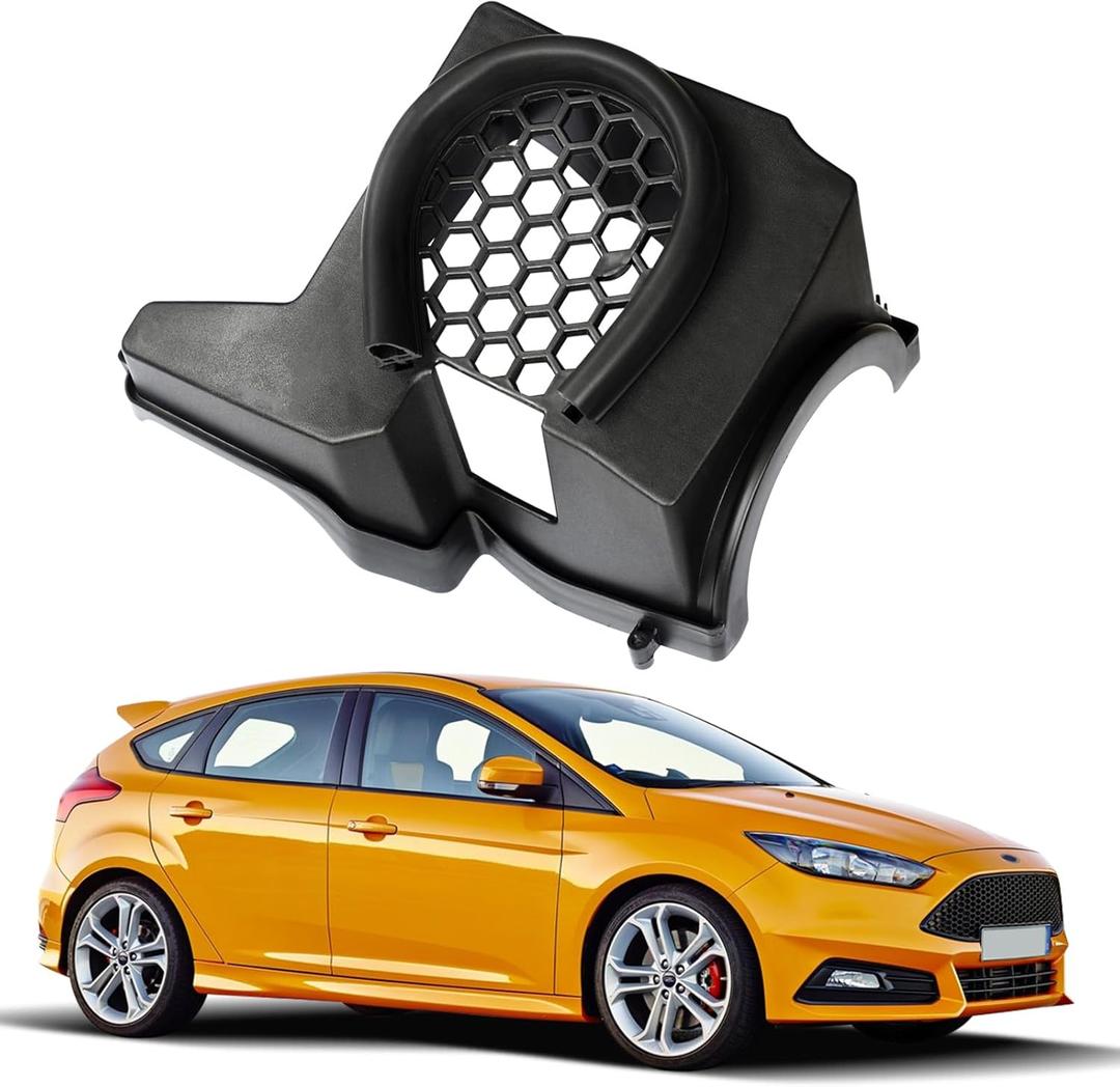 Air Intake Cover Box Compatible With 2012-2018 Ford Focus ST RS MK3 MK3.5 Escape Kuga Hood Cold Air Filters Cover Intake Box Replacement (Black)