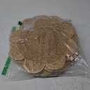 10 Set 13.8 Inch Round Woven Rattan Placemats Plate Chargers, Scalloped Edge Rattan Place Mats, Boho Farmhouse Braided Straw Table Mats for House Warming Gifts Dining Table Decor, Party