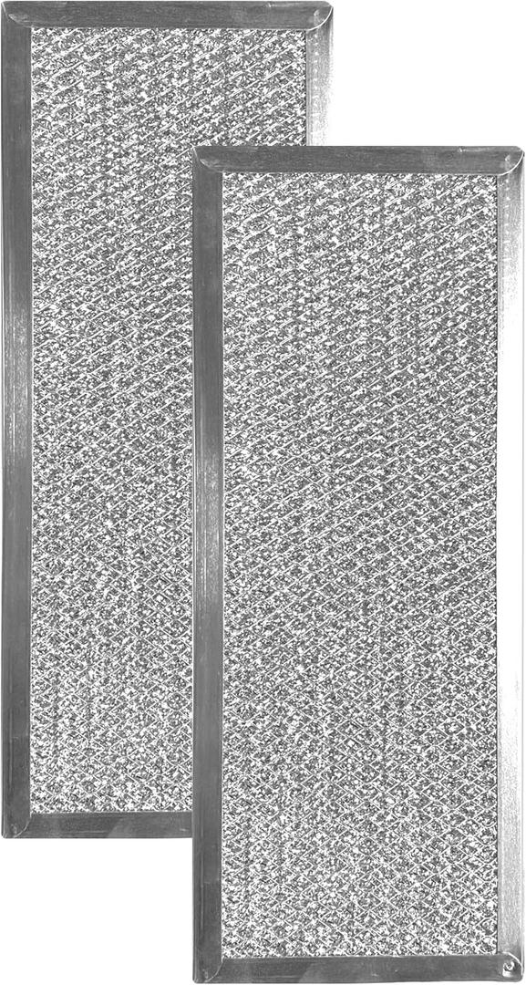 Air Filter Factory 5" x 12-1/2" x 3/32" Aluminum Mesh Grease Filter For Downdraft Vent 12-Layer Filter 2-Pack