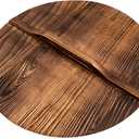 ZhenSanHuan Natural Wooden Wok lid/Cover Kitchen Tool, Pot Cover Lightweight Handcrafted Wooden Kitchen Accessory (30cm/11.8inch)
