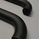 ZUEXT 2 Pack 48 Inch Extra Long Black Bathroom Grab Bars, 1.25" Diameter