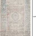 Loloi Chris Loves Julia Jules Collection JUL-07 Natural/Ocean 7'-6'' x 9'-6'', .13" Pile Height, Area Rug
