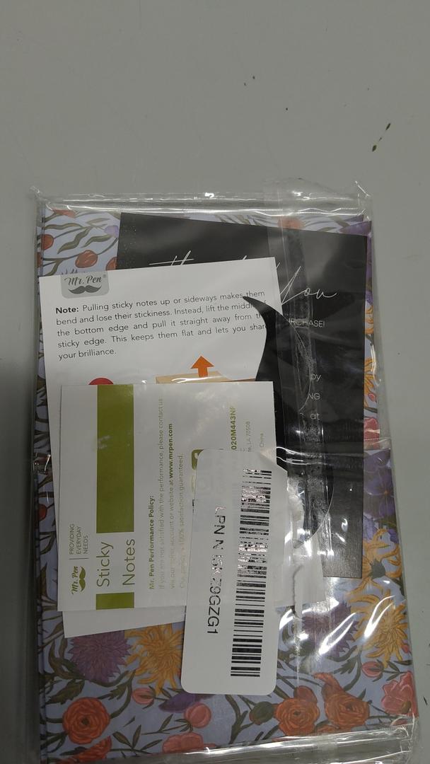 Mr. Pen- Lined Sticky Notes, 3”x4”, 6 Pads, Floral Sticky Notes, Sticky Note, Self-Stick Note Pads