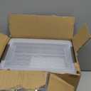 6 Pack Extra Large Pencil Box with Removable Divider, Thickened Pencil Case Bulk, Clear Crayon Marker Organizer Stackable Plastic Small Storage Containers for Pen Craft School Supplies (Grey)