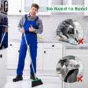 TreeLen Broom and Dustpan Set - Simplify Cleaning Your Home Ktichen Office with Ease (Green)