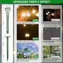 AOSEA Solar Lights Outdoor, Waterproof Fairy Lights Sway by Wind, Firefly Lights for Patio Pathway Outdoor Garden Decor, 4 Pack, Warm White, AOYHG-004