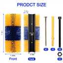 2PCS Livestock Scratching Brush Goat Scratcher Brush Post with Cleaning Tool, Grooming and Massage Scratch Brushes for Goat Horse Cow Sheep, Animals Back Scratching Itch Brushes