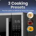 Chefman Countertop Microwave, 0.9 Cu Ft, 900W, Stainless Steel