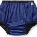 Incontinence Leak-Protection, Washable Pull-On Cover Pant, Advanced Duralite-Cool-Lightweight - Kleinert's Small (Dark Blue)