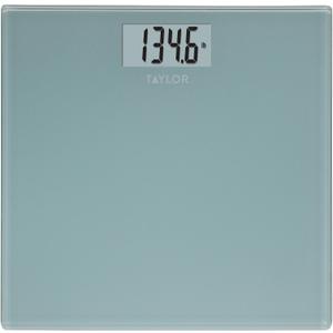 Taylor Digital Bathroom Scale, Bath Scale for Body Weight, Large Readout Display and Instant-on Auto Zero Technology, 400 lb. Capacity, Blue