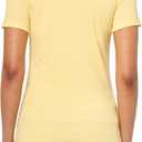 Eddie Bauer Women's Short Sleeve Favorite Vneck Tee Yellow (Yellow), Small