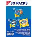 Nabisco Sweet Treats Cookie Variety Pack OREO, OREO Golden & CHIPS AHOY!, Christmas Cookies Stocking Stuffers, 30 Snack Packs (2 Cookies Per Pack)