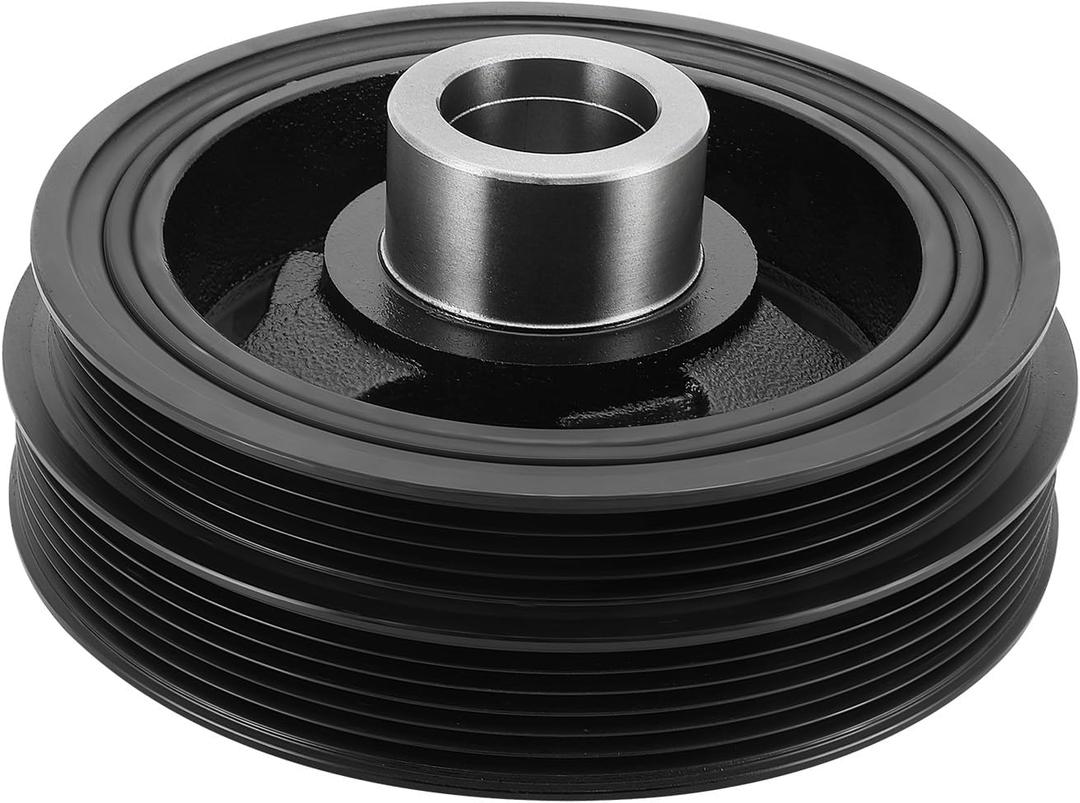 AULINK 594-401 Harmonic Balancer Crankshaft Pulley For 2007-2018 Ford Edge Explorer Flex Fusion Taurus, For Lincoln MKS MKT MKX MKZ,For Mazda 6 CX-9, For Mercury Sable 3.5L 3.7L V6 ZZJ111400