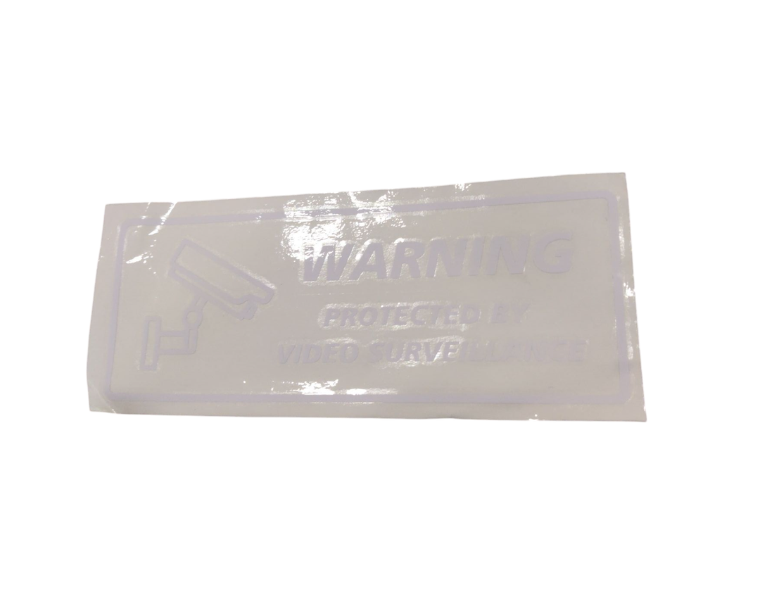 Warning Protection Video Survey Sticker Kit
