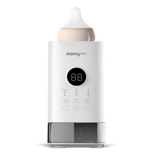MOMYEASY Bottle Warmer, Fast Baby Bottle Warmer for All Bottles, Milk Warmer with Accurate Display Timer, Temperature Control and Auto Shutoff, Bottle Warmers for Breastmilk & Formula (White)