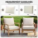 4pcs Outdoor Patio Cushion Covers Replacement, 24" Zippered Outdoor Cushion Covers Waterproof, UV Resistant & Washable Patio Furniture Cushion Covers Waterproof for Patio Sectional, Beige Covers Only