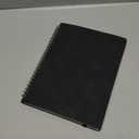 POPRUN 2026 Planner Weekly Notebook (Jan-Dec), Small Size 4''x 6.25'' - 2026 Pocket Calendar for Purse with Spiral Soft Cover, Plastic Ruler, Inner Pocket, 100 GSM - Black