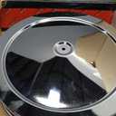 14" Chrome Steel Air Cleaner Set - Recessed Base
