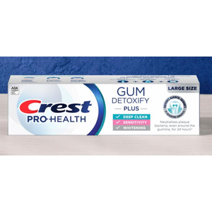 Crest Pro-Health Gum Detoxify Plus Toothpaste 4.5 oz- Antibacterial Fluoride Toothpaste, Sensitivity Protection, Whitens Teeth, Anticavity, Plaque Control