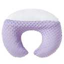 DONOMILO Nursing Pillow and Positioner Breastfeeding and Bottle Feeding, Propping Baby, Tummy Time, Sitting Support for Baby Boy Girl, with Removable Dots Cover (Lavender)