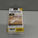 2 x 4 Clear Silicone Wall Protector Strips  Self-Adhesive Door Slam Stoppers & Noise Dampening Bumpers for Cabinets, Car, Toilet Lids, Drawers, Shower  5.5" x 0.7" x 0.2" by Vellax