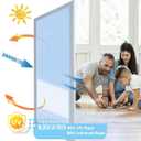 One Way Privacy Window Film,Window Tint for Home Office,Daytime Window Film See Out Not in,Static Cling Reflective Heat Control Sun Blocking Window Privacy Film (17.5X118.1 Inch, Silver)