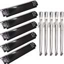 Grill Replacement Parts for Nexgrill 720-0888, 720-0888N, 720-0830H, 720-0864, Members Mark 720-0882D Grill, 5-Pack Heat Plate Shields Burner Tubes Parts for Nexgrill 720-0888 5 Burner Grill