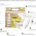 Terra Diapers Size 3: 85% Plant-Based Diapers, Ultra-Soft & Chemical-Free for Sensitive Skin, Superior Absorbency for Day or Nighttime Diapers, Designed for Babies 13-24 Pounds, 20 Count