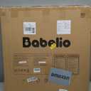 Babelio Baby Gate for Stairs, Kitchen & Doorways, No Bottom Bar| One-Handed Operation| Auto-Close| Hardware Mount (Drill Needed) Safety Dog/Pet Gate (Black - B17, 26-43" W, 28" H)